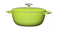 Cratiță M-Cooker ST-174 Cratiță din fontă emailată, Verde, 24cm
