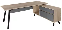Офисный стол Deco Fusion + box incorporat Dreapta 1800x800/1550x400