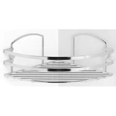 Raft de baie Teknotel LM007c Raft coltar 24x24x17cm, metal crom