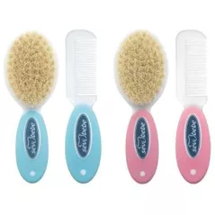 Set pentru îngrijirea bebeluşului Sevi Bebe 401 Расчески для младенцев (натуральная щетина)