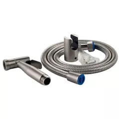 Baterie pentru bideu Hydro S Aquafix 22, set duș igienic și furtun 1.2m, inox, satin (0103241)