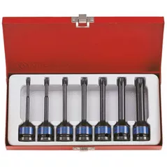 Set de tubulare, bite, duze King Tony 4467PP набор насадок ударных длинных TORX Т25-Т60 1/2", 7 пр.
