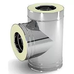 Дымоход miscellaneous Тройник нержавеющая изолированная 90 дюймов, диаметр 150-200 мм