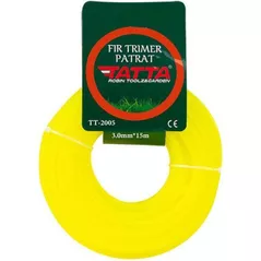 Леска для триммера Tatta TT2005 nylon patrat 3.0mm*15m