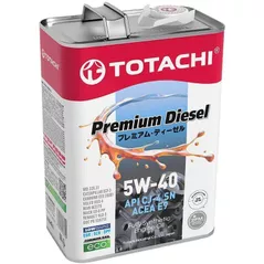 Масло Totachi 5W-40 Premium Diesel Fully-Synt CJ-4/SN E9 4L