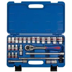 Set de unelte de mână King Tony ST4028SR набор 1/2" торцевых головок дюймовые 12 гран.и принадлежностей, 24 пр.