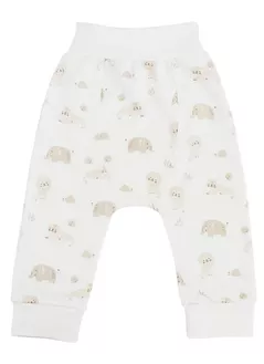Детская одежда Minikin 242650186 My Love Штаны молочный с рисунком 12-18мес (86см)