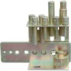 Presă hidraulică Unicraft 6300001 Set de mandrină 8 piese cu placa perforata