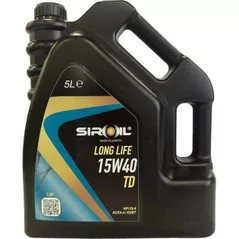 Масло Siroil 15W40 5l TRUCK LONG LIFE TD (SIR20705)