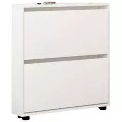 Raft pentru încălțăminte Mobildor-Lux Leo Slim 90x16x86H cm White