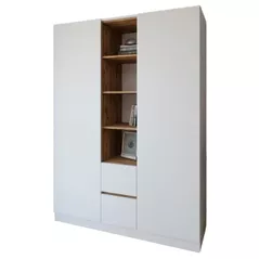 Шкаф Smartex (15842) N14 160cm Alb+St.Inchis
