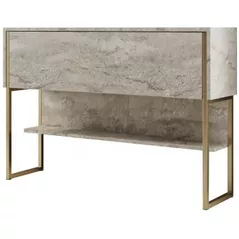 Стол Trendy Luxe, TravertinAur, 120x80x30cm (GTR005834)