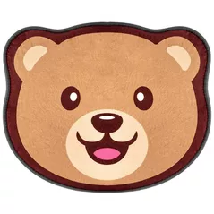 Коврик игровой Roxy Kids RBMT-001 Мишка, коврик плюшевый c эффектом памяти 50x60см