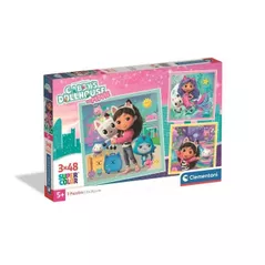 Puzzle Clementoni Puzzle 3x48 Gabby's Dollhouse 2026 (25002)