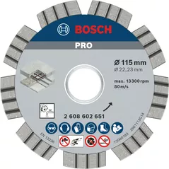 Disc de tăiere Bosch 2608602651 Disc de taiere cu diamant 115mm