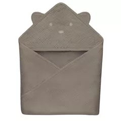 Accesoriu pentru baie Lionelo Prosop copii din muselina 80x80cm Beige Capuccino