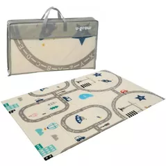 Коврик игровой U-Grow UG-F10120-1 Trafic rutier cu 2 fete din spumă, 180x120x1cm