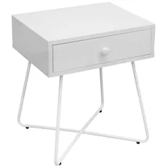 Noptieră Deco Lola CT-2104 White + White Legs