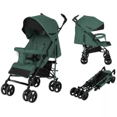 Сărucior pentru copii Lionelo Irma Black Green Emerald