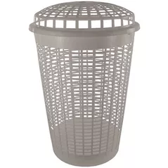 Корзина для белья Promstore 57756 Cos pentru rufe cu capac Linda 60L, 45x66cm, polipropilen, cappucino