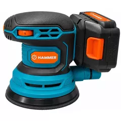 Шлифовальная машина Hammer 41615 cu acumulator, orbitals, Li-Ion 21V, 125mm, 12000rpm