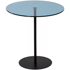 Журнальный столик Trendy Chill-Out, черный, синий 50x50x50 см