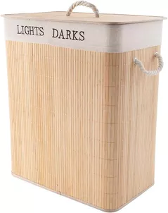Coș pentru rufe Bisk 08442 Cos de rufe din bambus LAOS