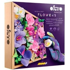 Set de creație Okto 10013 Set creativ DIY cu plastilină ușoară Flori