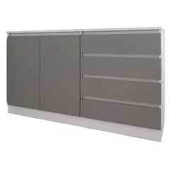 Комод Smartex (16122) Т2 180cm Alb+Grafit