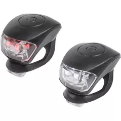 Аксессуар для велосипеда M-Wave Cobra IV battery flashing light set black