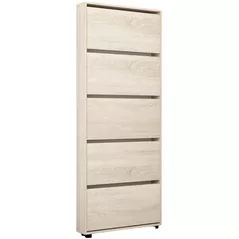 Полка для обуви Mobildor-Lux Leo Slim 70x16x203H cm Sonoma