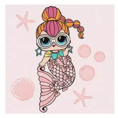 Картина по номерам Ideyka (KHO6264) L.O.L. Surprise! Mermaids Neon QT, 40х40