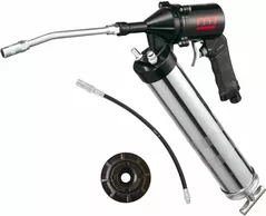 Насос для ГСМ Mighty Seven SG-407 Шприц пневматический для раздачи консист.смазки с адаптерами, постоянная подача