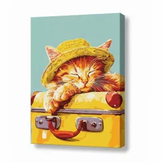 Картина по номерам Ideyka KHO6612 30x40cm Eco, Motanas adormit