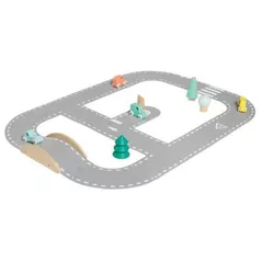 Joc educativ de masă Janod J04631 Set de joaca Bolid Circuit din textil