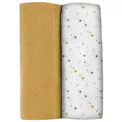 Accesoriu pentru înfășat Beaba B920393 Set 2 Museline bumbac 120x120 cm