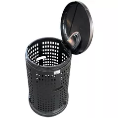 Coș de gunoi Stefanplast 37188 Container cu suport pentru saci de gunoi de 100 L Trespolo (negru)