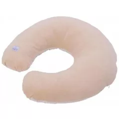 Pernă pentru gravide și mame care alăptează Veres 302.02.1 Comfort Velour stars bej 150*57