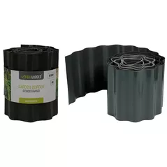 Декор ProGarden 24748 Gard decorativ pentru gradina Valuri 9m H15cm, gri