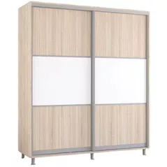 Шкаф Mobildor-Lux Арон с горизонтальными раздвижными дверями (210x60x210H см) Sonoma