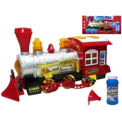 Jucărie muzicală Promstore 37322 Поезд музыкальный с мыльными пузырями