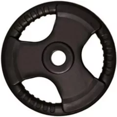 Ganteră PX Sport 21803 Disc Black Rubber Coated 3-Grip Weight Plate 2.5kg, WP085-51.5-2.5