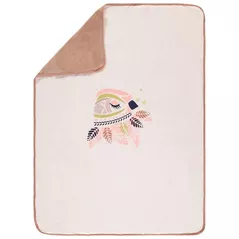 Lenjerie de pat pentru copii Premaman PCHWQC-ECR-UNQ Paturica Glitter Bird, 110x80cm