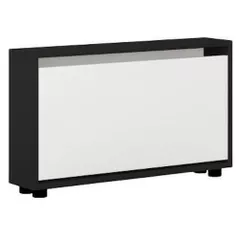 Raft pentru încălțăminte Mobildor-Lux Leo Slim 90x16x47H cm Anthracite/White