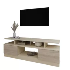 Comodă TV Smartex (16517) Т9 140cm TV Ivory+Stejar Deschis