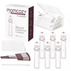 Container alimentare Momcozy BC008-NA72NB-A Recipiente reutilizabile pentru colectarea laptelui Colostrum, 6buc
