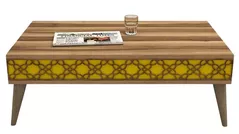 Журнальный столик Trendy Oras, Nuc, Galben 105x36x60cm