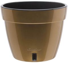Цветочный горшок Santino Asti (18.0L, Auriu/Negru)
