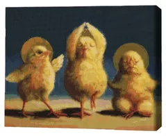 Картина по номерам BrushMe DBS1210FC Mozaic cu diamante 40x50сm (fără cutie) Puișori spirituali, Lucia Heffernan