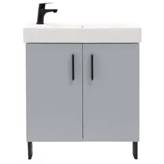 Шкаф под умывальник Bayro универсальный Vision под умыв. Stance 650 серый мат
